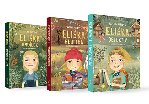 Knihy Eliška detektiv, Eliška rebelka a Eliška andílek