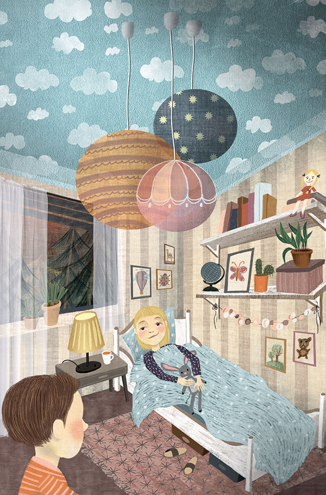 Noc v novém pokojíčku